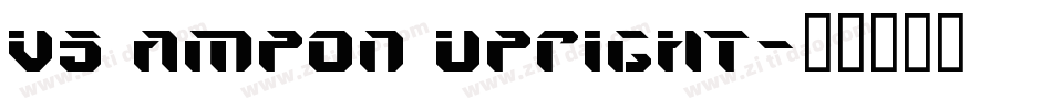 V5 Ampon Upright字体转换